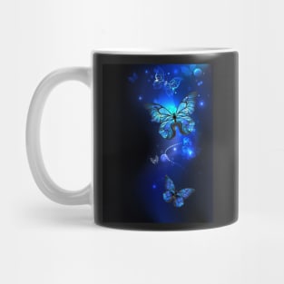 Morpho Butterfly in the Dark Mug